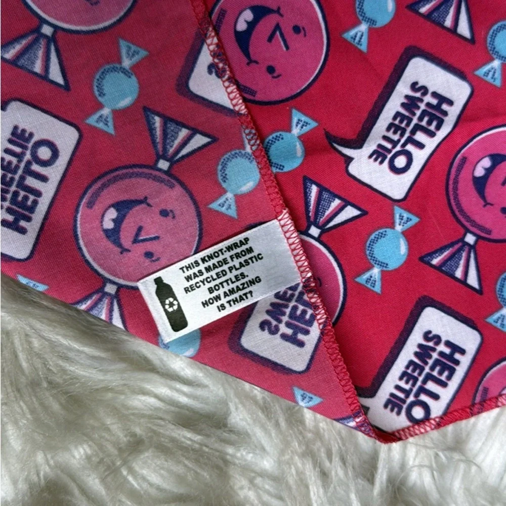Lush Knot-Wrap Set of 5 All Different Floral Colorful Eco Friendly Wrapping